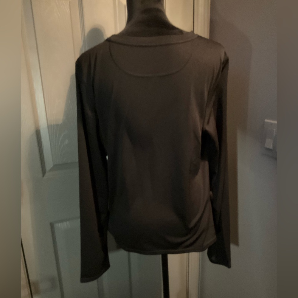Calvin Klein rash guard XL black long sleeve top UPF 40+ Protection - Picture 3 of 5